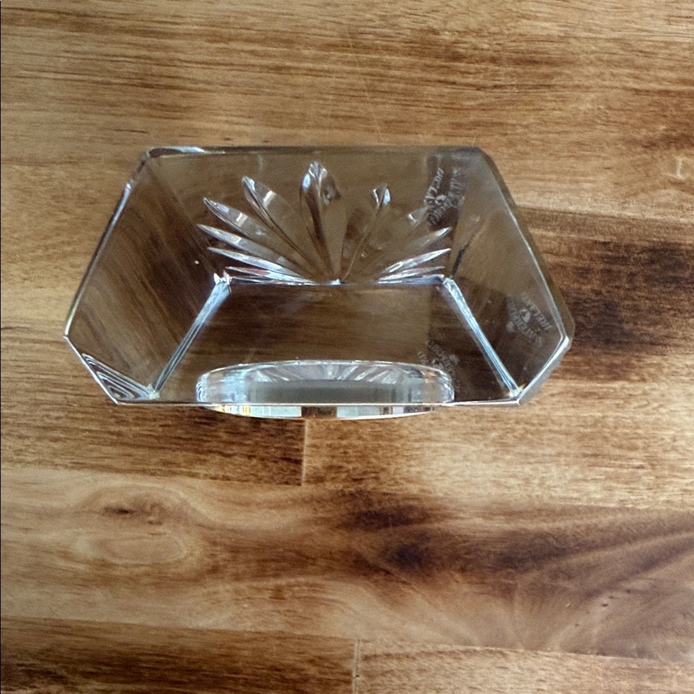 Waterford Crystal Clock with Gold Trim - Picture 5 of 11